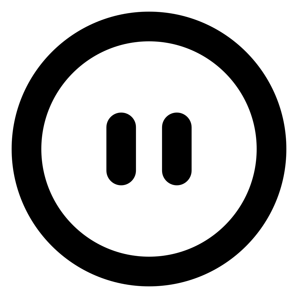 Pause Circular Button