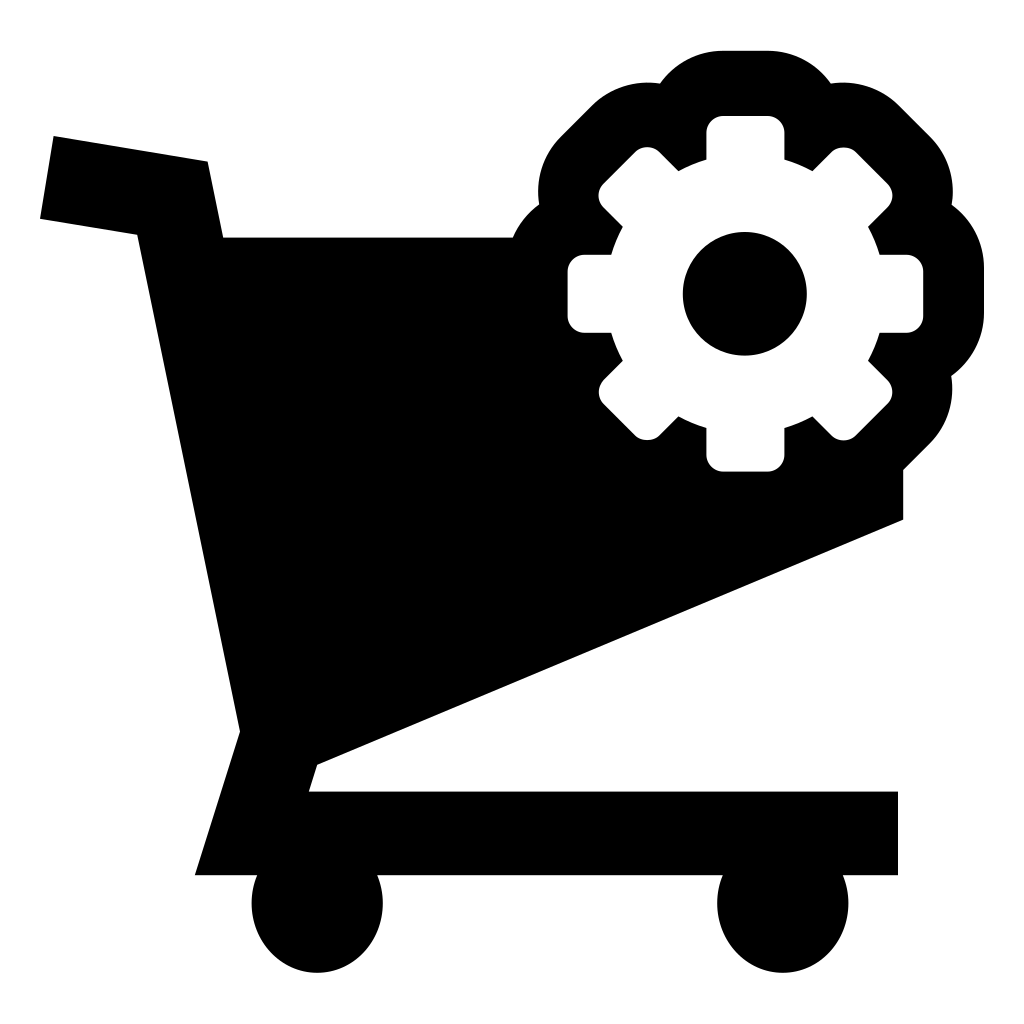 Shopping Cart Preferences Symbol