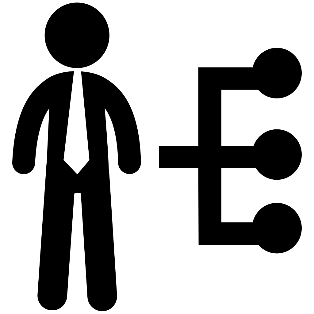 Businessman And Connections Graphic