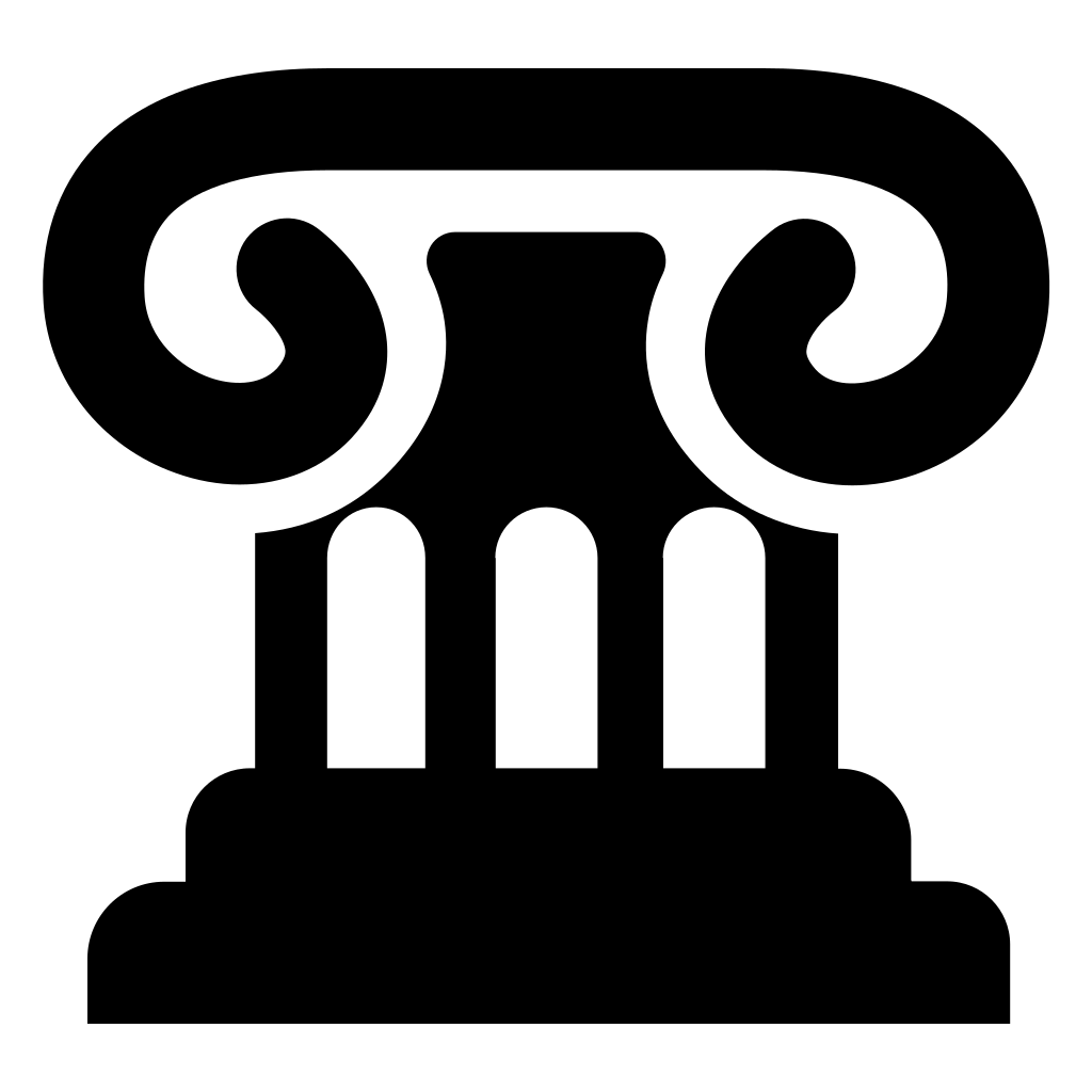 Law Symbol Of Chapiter Of A Column