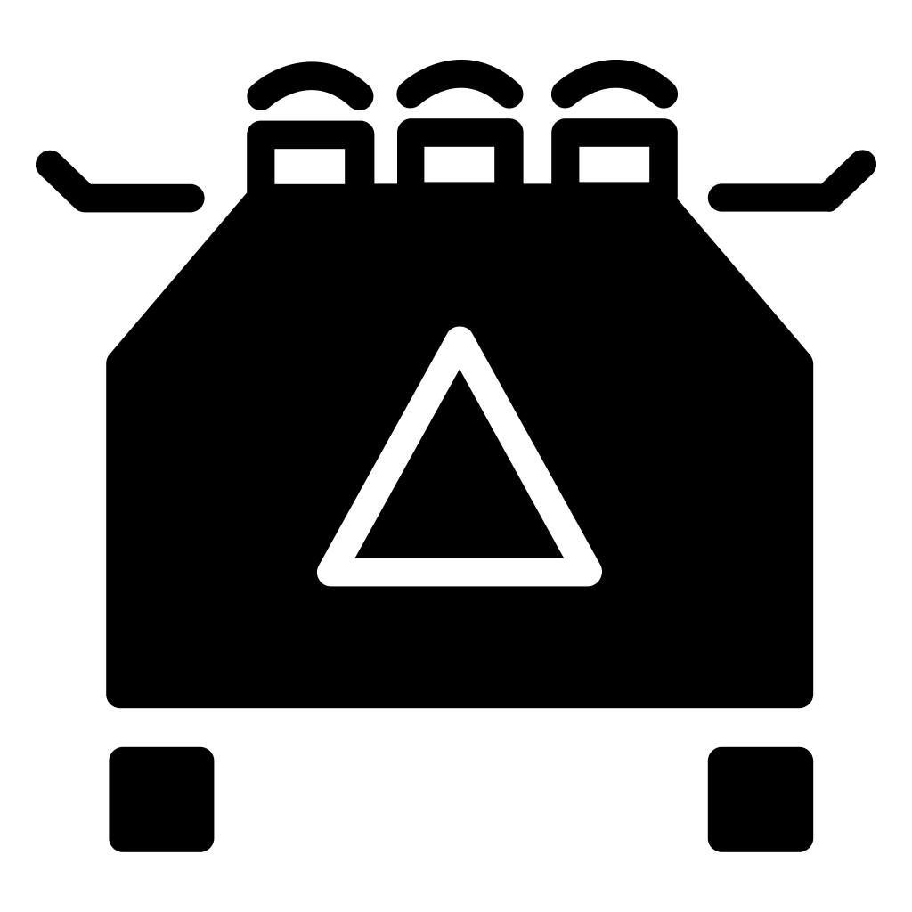 Container Outline With Arrowhead Pointing Upward