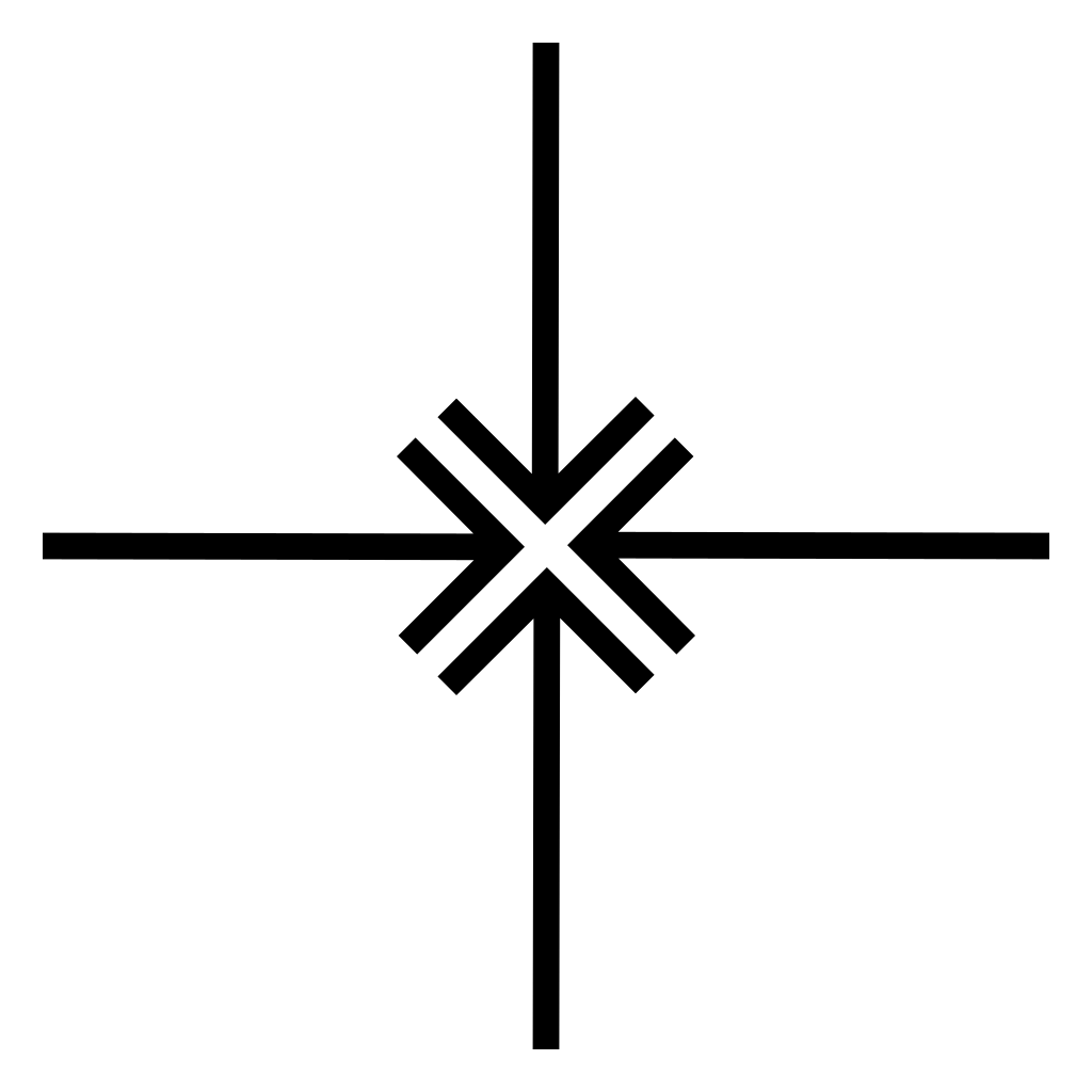 Four Arrows Pointing To Center