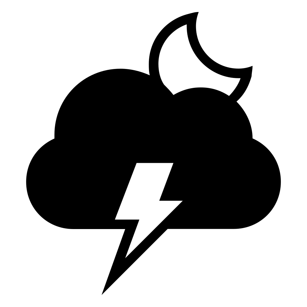 Electrical Storm At Night