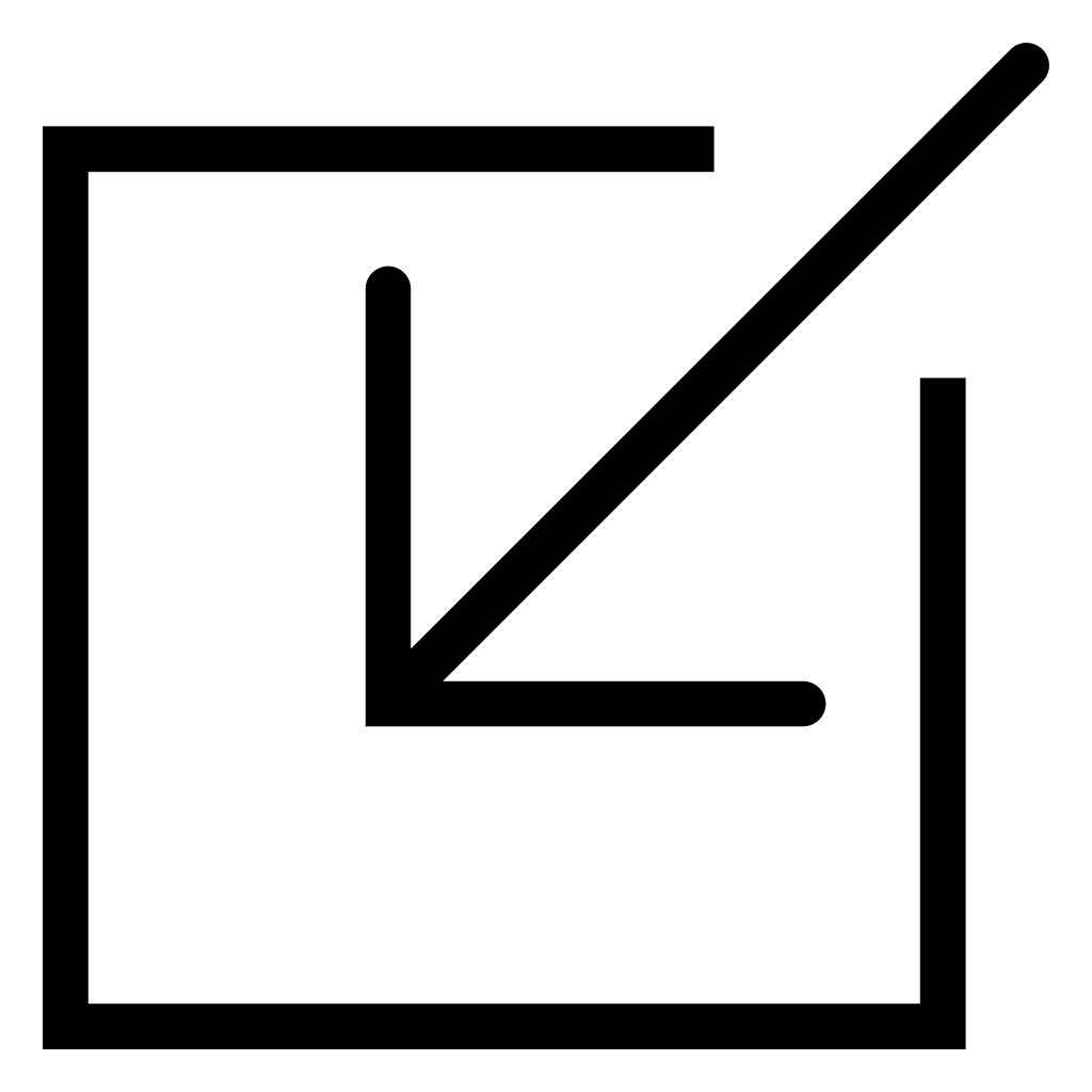 Arrow Inside Square