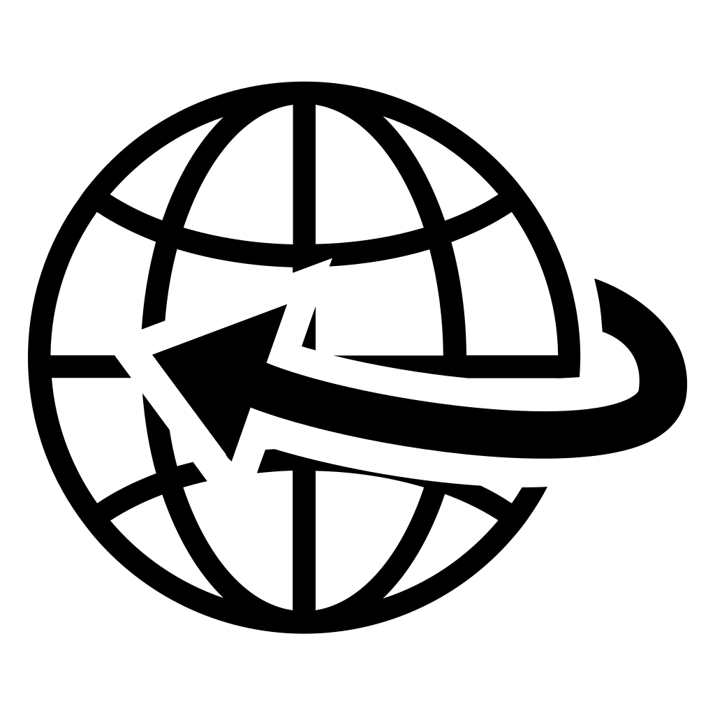 Earth Grid With An Arrow