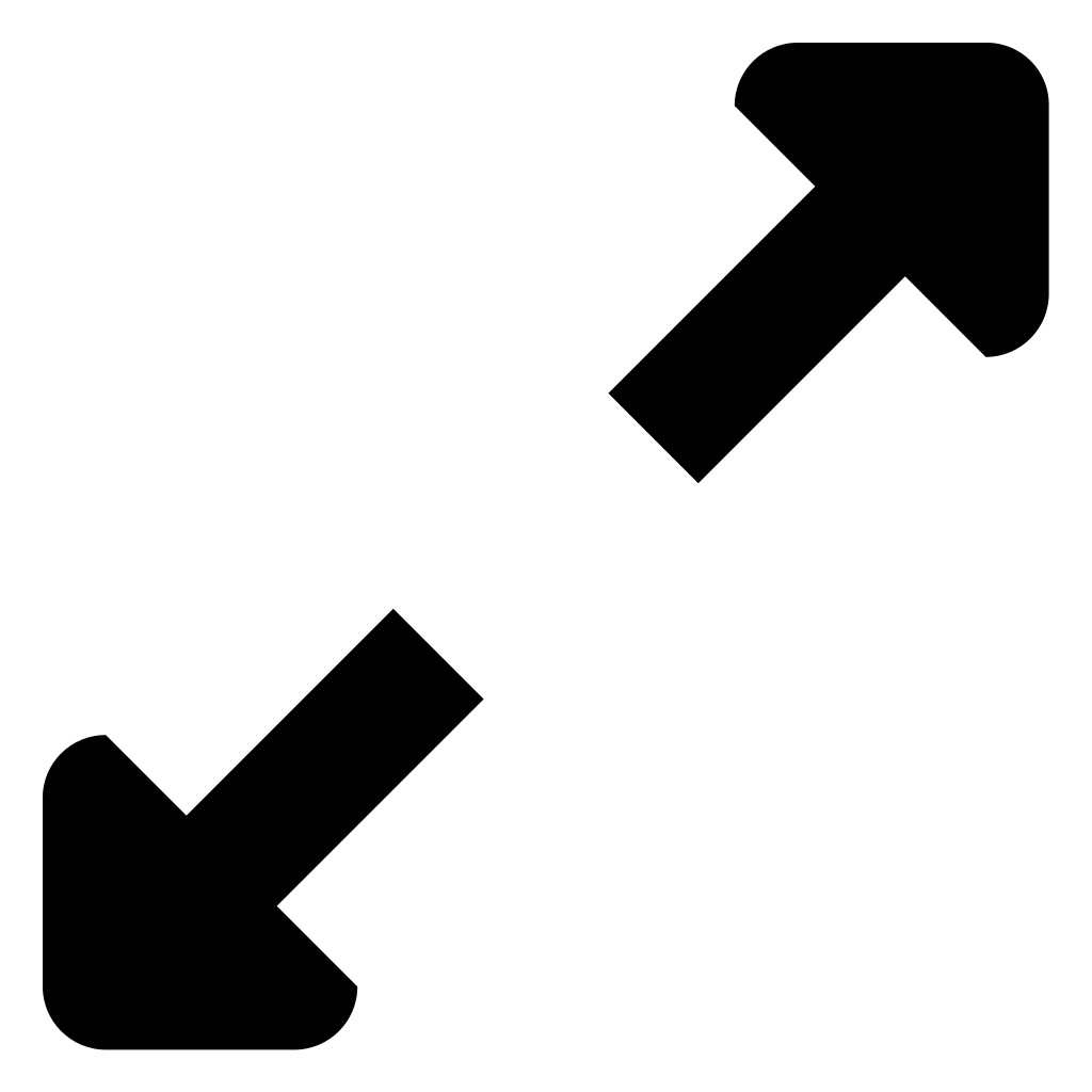 Expand Two Opposite Arrows Interface Symbol