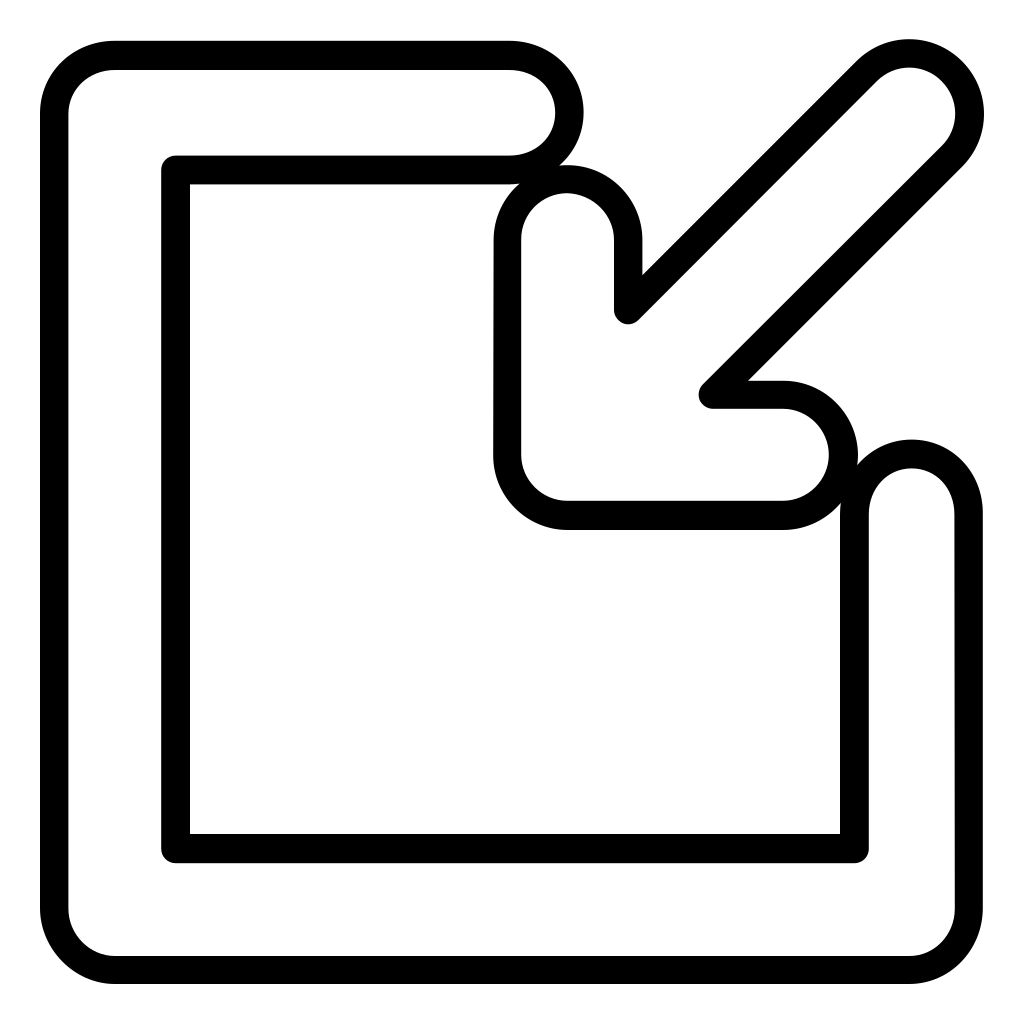Login Outlined Button With A Square And An Arrow