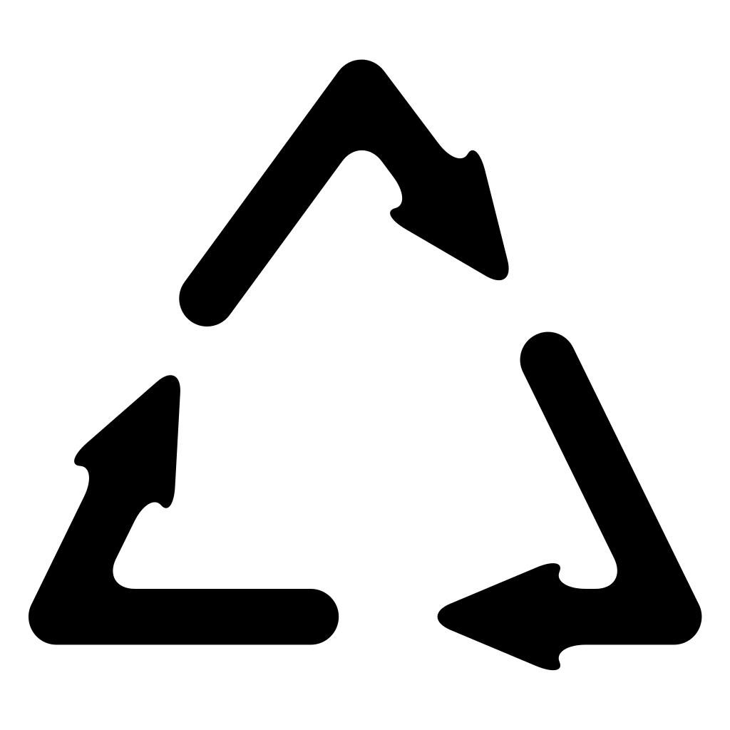 Recycle Symbol With Three Arrows