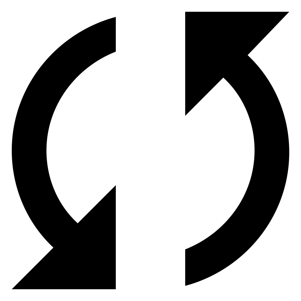 Synchronization Button With Two Arrows