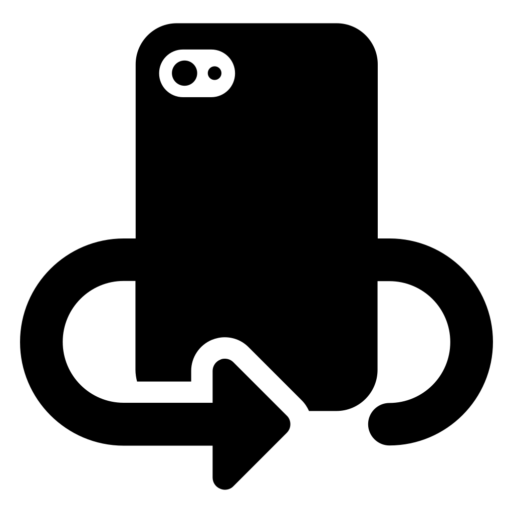 Phone Rotating Symbol To Take A Selfie