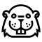 Castor Face Outline