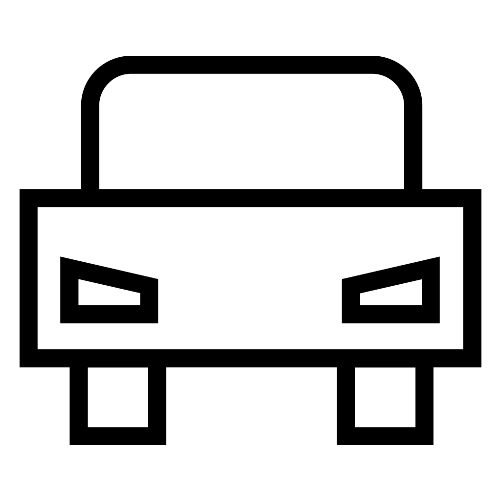 Car Outline Frontal View
