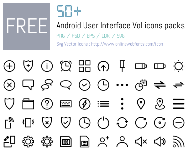 +50 Android User Interface Vol Icons Packs Free Downloads ...