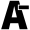 New line symbol. Белое лого на черном фоне. Affinity Plus icon.