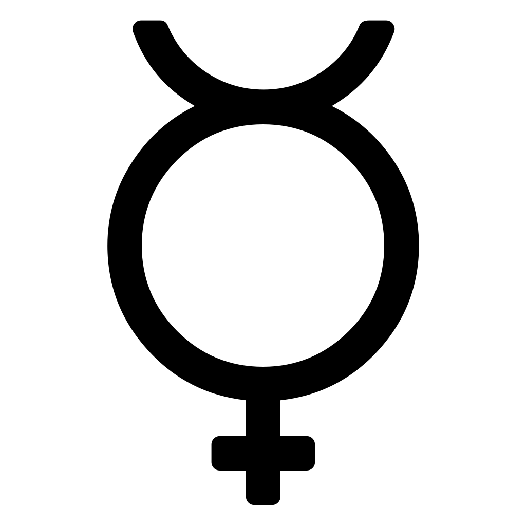 symbol of mercury symbol of mercury