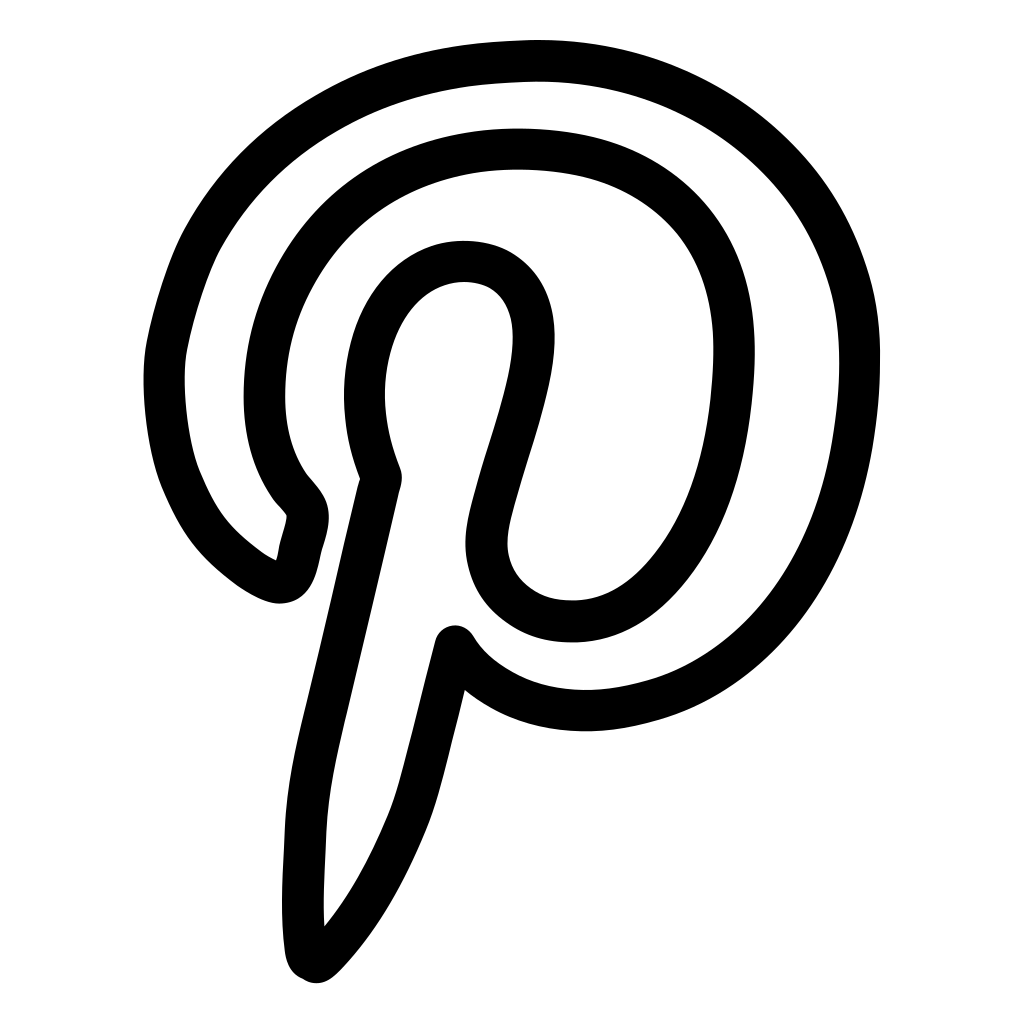 pinterest logo black and white pinterest logo black and white